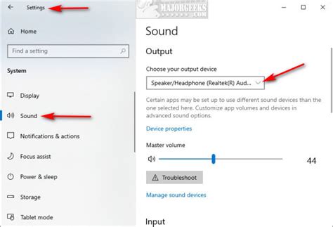 3 Change Default Sound Output Device In Control Panel