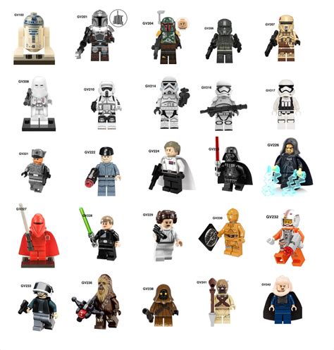 Figurines Lego Star Wars Empire Custom Compatible Moc Luke Etsy France