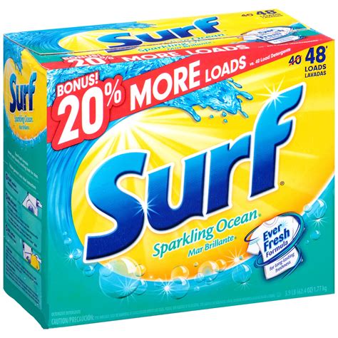 Surf Sparkling Ocean Powder Laundry Detergent 624 Oz Box