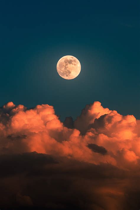 Moon In The Clouds Wallpaper