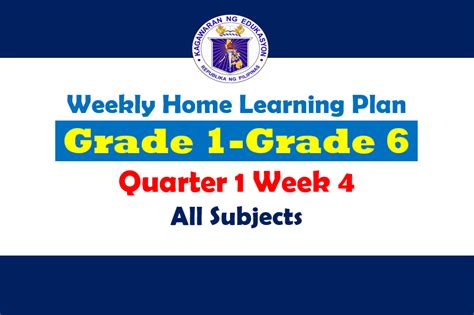 Grade 1 To Grade 6 Weekly Home Learning Plan Archives Guro Ako Vrogue