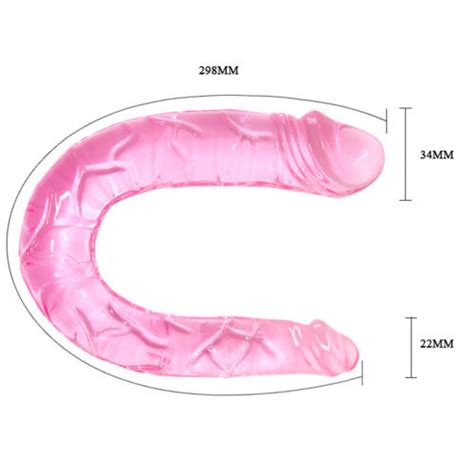 12 Inch Double Ended Mini Dildo Dong Realistic Jelly Penis Lesbain Sex