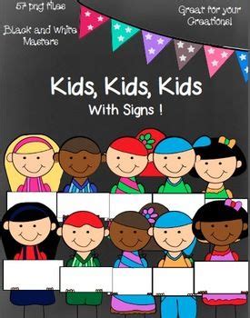 kids kids kids  signs  png images  clip