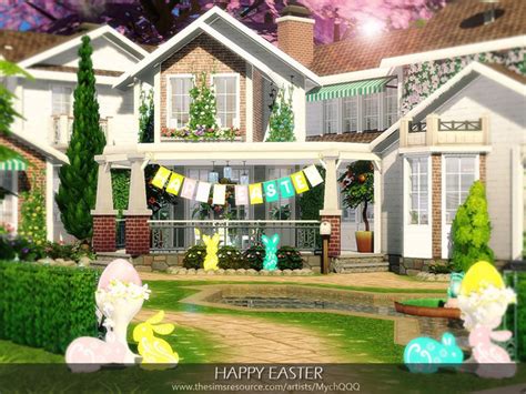 Happy Easter House By Mychqqq At Tsr Sims 4 Updates