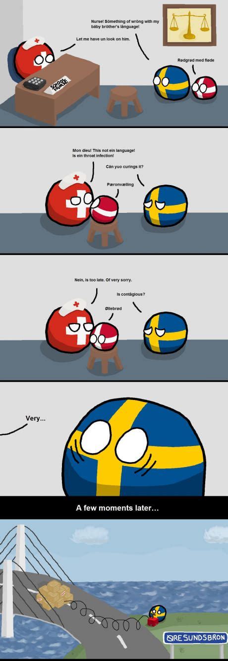 In Sweden We Hate Danish People Countryballs Country Jokes