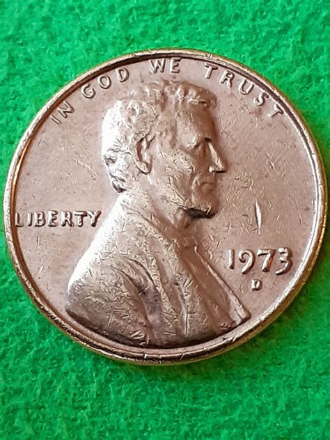 One Cent 1973 D Usa Koło Licytacja Na Allegro Lokalnie