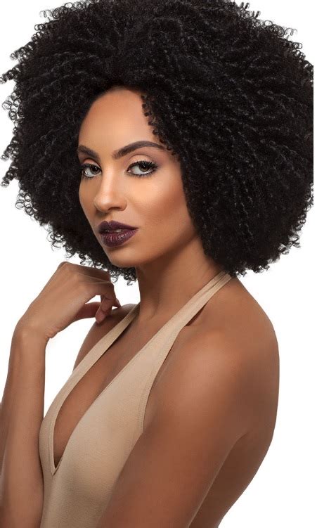 Lace Front 4c Coily Outre Big Beautiful Hair Synthetic Curly Wig Ebay