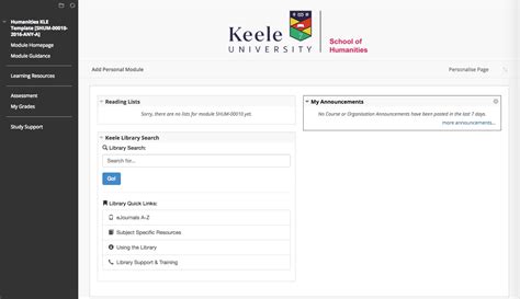 Kle Templates Keele University