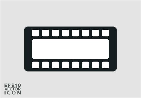 Cinema Filmstrip Roll On White Background Blank Negative Film 35mm
