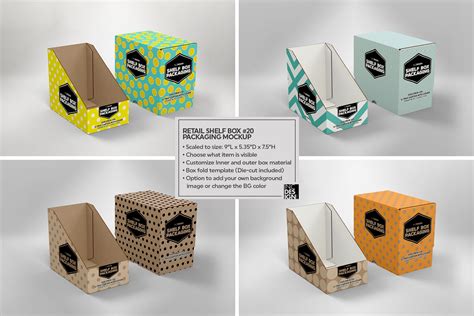 Retail Shelf Box 20 Packaging Mockup By Inc Design Studio