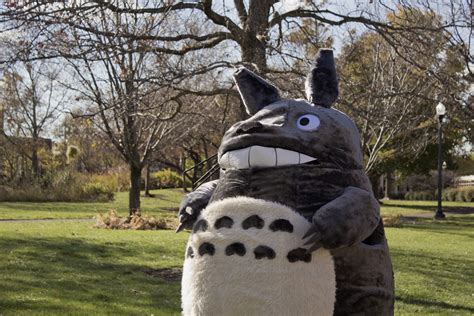 Mix up a bunch of corn and rice. Melanie S. Mescher: Totoro Halloween Costume