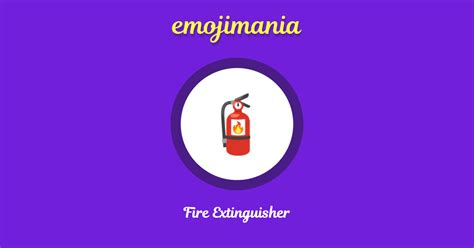 🧯 Fire Extinguisher Emoji Copy And Paste Emojimania
