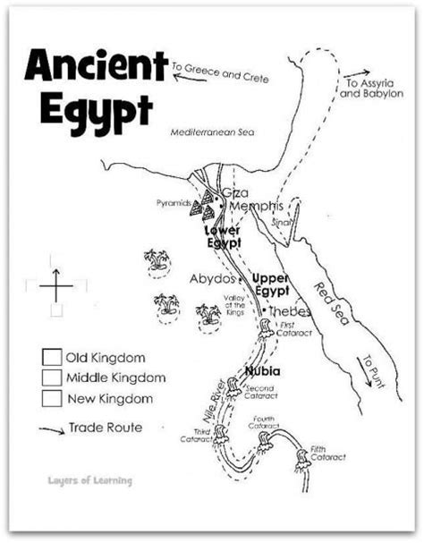 Ancient Egypt Map Coloring Pages Ancient Egypt Map Ancient Egypt For
