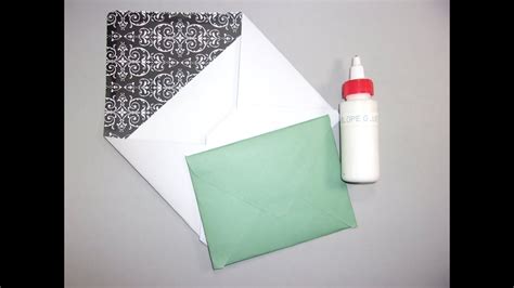 How To Diy Envelope Glue And Envelopes W A Ruler And Scissors