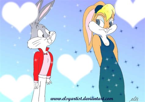 Bugs Bunny And Lola Bunny Kissing