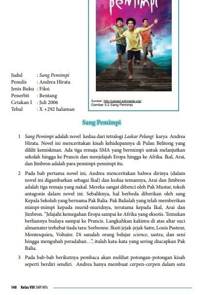 Contoh Teks Ulasan Novel Sang Pemimpi – Berbagai Contoh