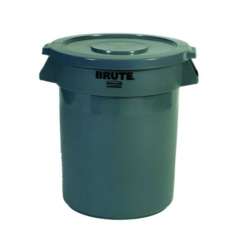32 Gal Brute Trash Container Trash Containers Rubbermaid Home Depot