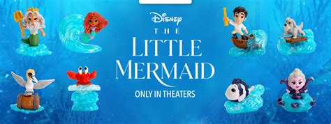 2023 Mcdonalds Disney The Little Mermaid Happy Meal Toys Complete Set Ebay