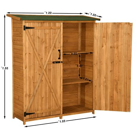 Mcombo 64 Wooden Shed Garden Storage Shed Utility