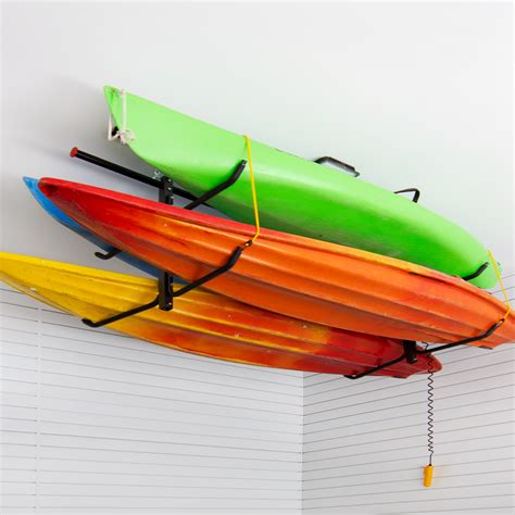 There Is No Better Way To Store Your Kayaks Than Off The Garage Floor