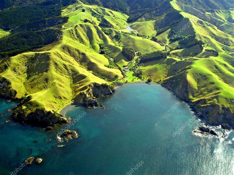 Northland Coastline Aerial New Zealand ⬇ Stock Photo Image By