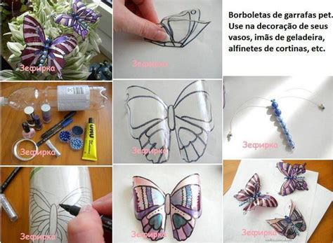 Butterflies Made Of Plastic Bottles Wire Beads Paint Or Markers And