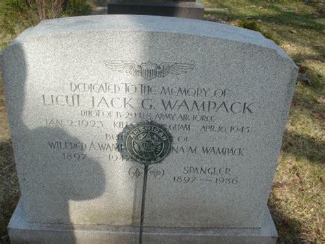 Tablets of the missing at honolulu memorial honolulu, hawaii awards: 2nd Lt Jack G. Wampack, Pilot, Crew 11 - 39th Bomb Group (VH)