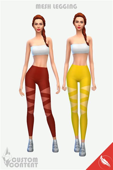 The Sims 4 Custom Content Mesh Leggings