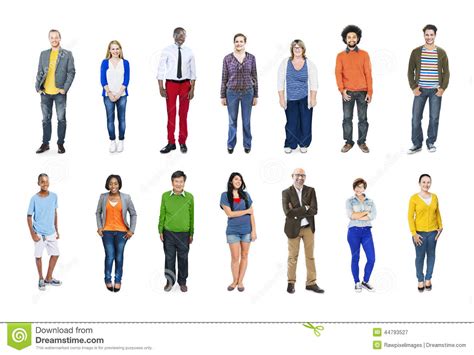 Group Of Multiethnic Diverse Colorful People Stock Image Image Of