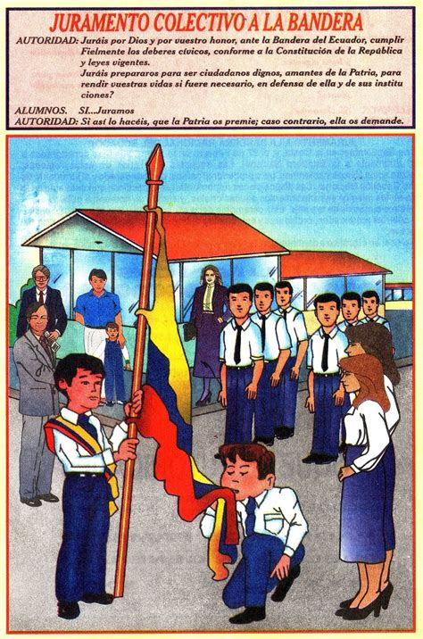 Juramento Colectivo A La Bandera Del Ecuador Mis Im Genes Escolares