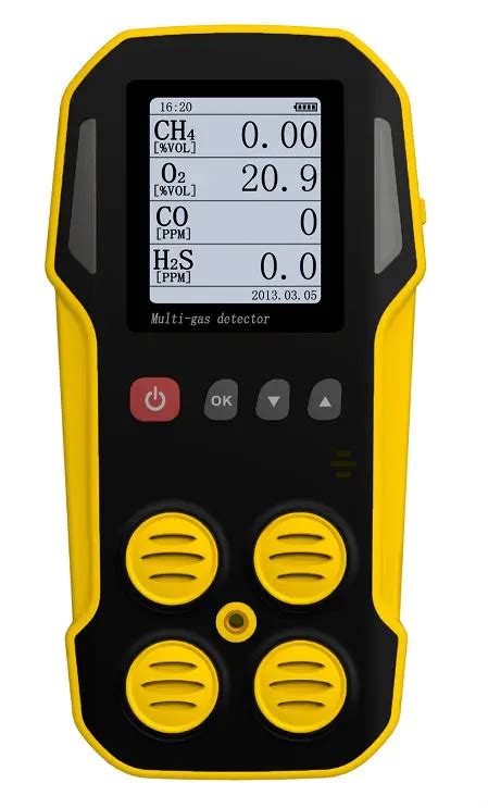 Co H2s O2 Ch4 Lel Handheld Multi Gas Detector Monitor Methane Gas