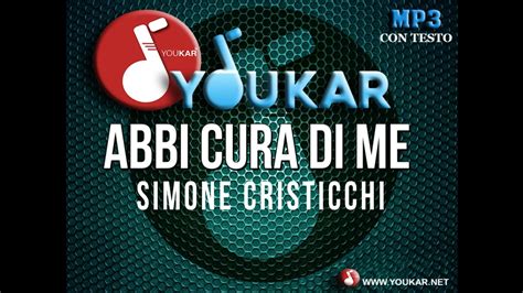 Karaoke Simone Cristicchi Abbi Cura Di Me Youtube