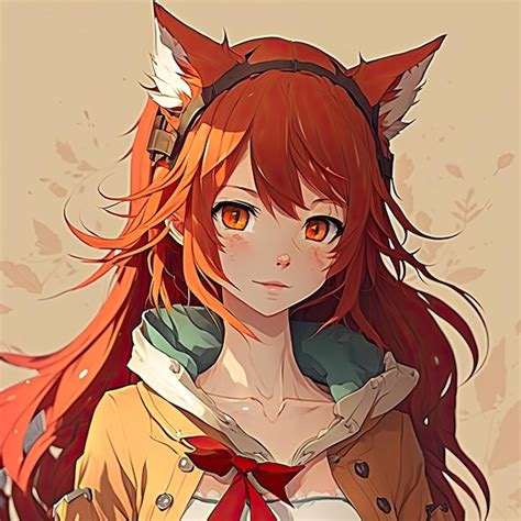 Premium Ai Image Acute Fox Girl Anime Digital Painting