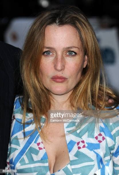 Gillian Anderson White Dress Photos And Premium High Res Pictures