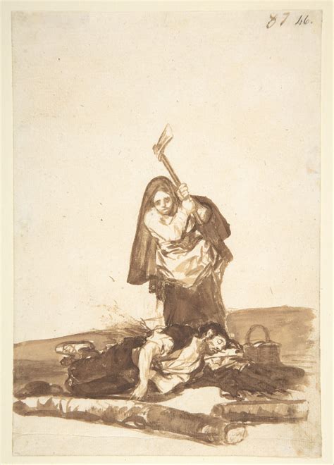 Goya Francisco De Goya Y Lucientes A Woman Attacking A Sleeping Man Page 87 From The