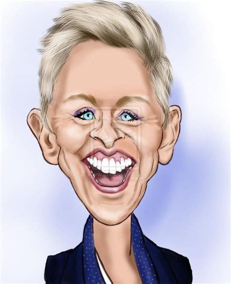 Ellen Degeneres By Adavis57 On Deviantart Caricature