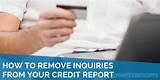 How To Remove Hard Inquiries Credit Report Images
