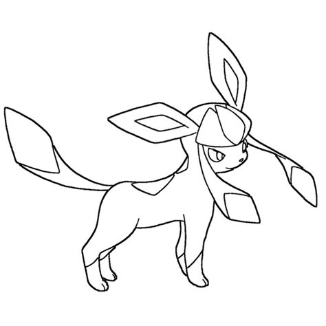Glaceon Free Coloring Pages