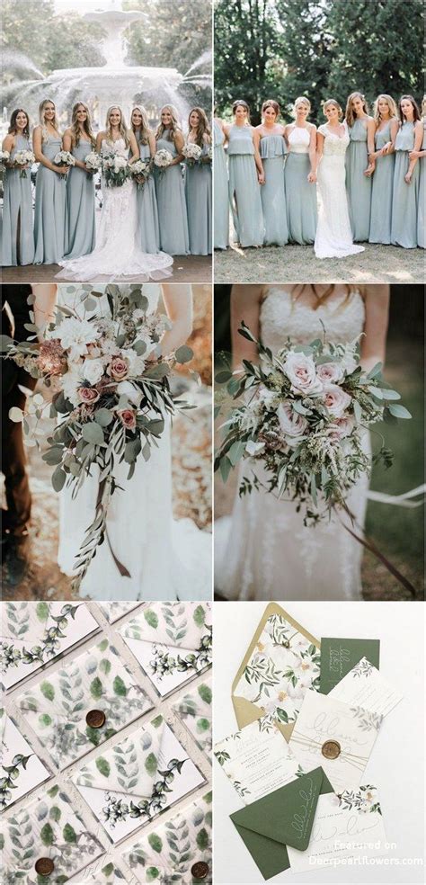 Silver Sage Green Wedding Color Trends For 2019 Weddings