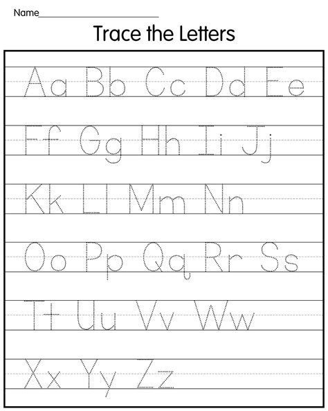 7 Best Images Of Free Printable Tracing Letters Preschool Worksheets
