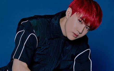 EXO S Suho Rocks Red Locks In Bonus Obsession Teaser Image Allkpop