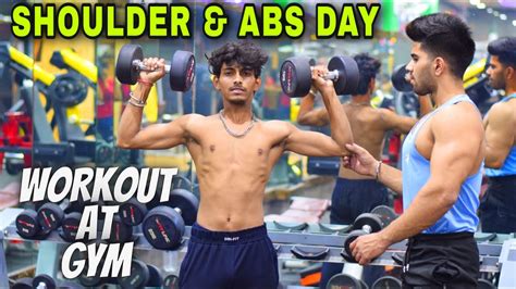 Complete Shoulder And Abs Workout At Gymday 3 Wednesdaytips By Badri