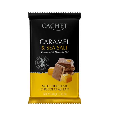 CACHET Milk Chocolate With Caramel Sea Salt 300g Buy Chocolate