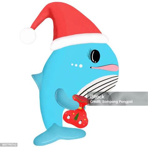 Whales Wearing Hats And Carrying T Bags Stock Illustration