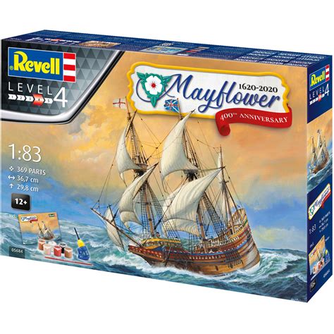 Revell Mayflower Ship 400th Anniversary Model Kit 183 Inc Paint Glue