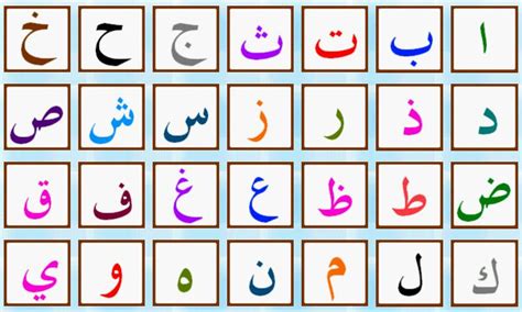 Alphabet Arabe Imprimer