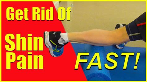 How To Foam Roll Your Shins Get Rid Of Shin Pain After Running Youtube