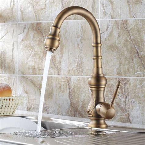 The mayan aged brass faucet is £295 ($459.86). Luxury Kitchen Sink Faucets Solid Brass Antique Bronze ...