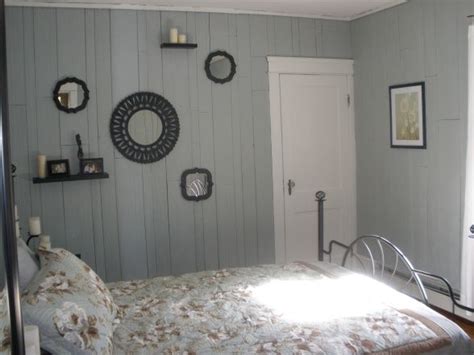 Painting wood paneling is an easy way to lighten up a dark space in your new home. Dark Paneling Makeover | Paneling makeover, Remodel bedroom, Guest bedroom remodel