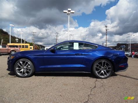 Deep Impact Blue Metallic 2016 Ford Mustang Ecoboost Premium Coupe